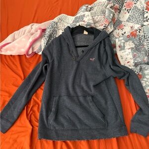 Hollister Dark Gray Hooded Pullover